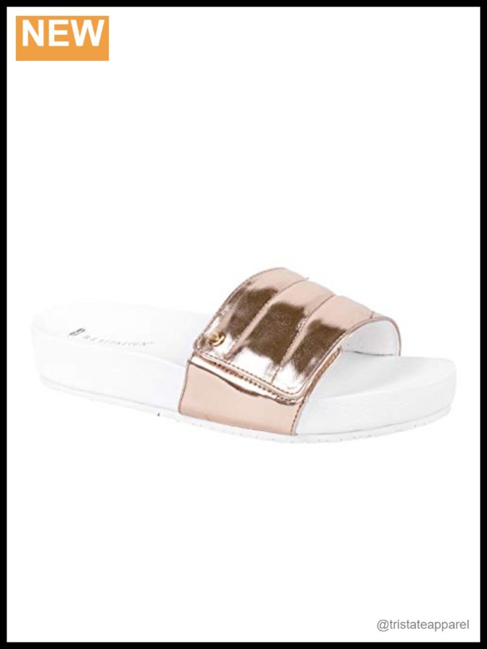 Revitalign Breezy Deluxe Slide Sandal Vegan Orthotic Support Adjustable